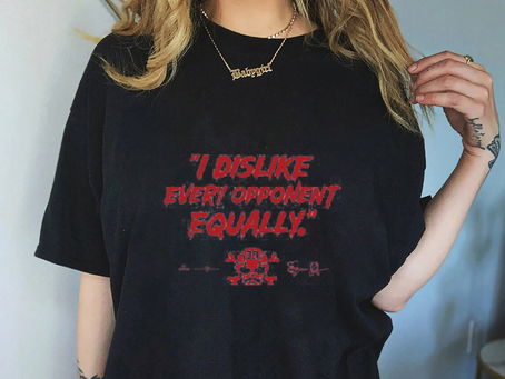 Rotowear Merch I Dislike Every Opponent Equally Long Sleeve Shirt