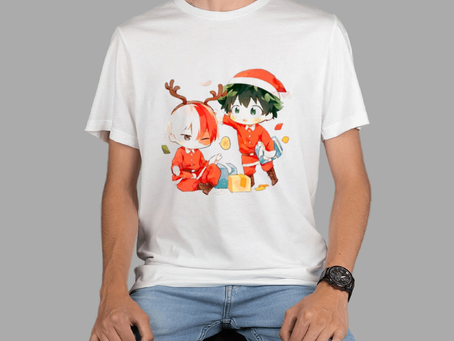 Two Friends Anime Chibi Christmas Hunter X Hunter Animation Unisex T Shirt