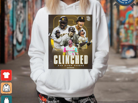 San Diego Padres Clinched A Postseason Ending Triple Play Poster t shirt