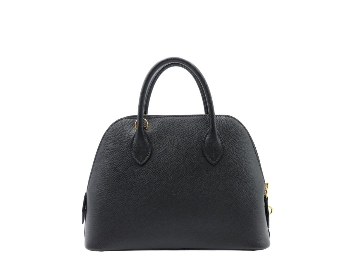 Hermès Bolide 25 1923 Black Epsom Gold Hardware
