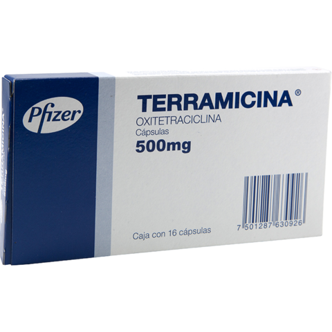 Oxitetracycline (Terramicina) 500mg  32 caps
