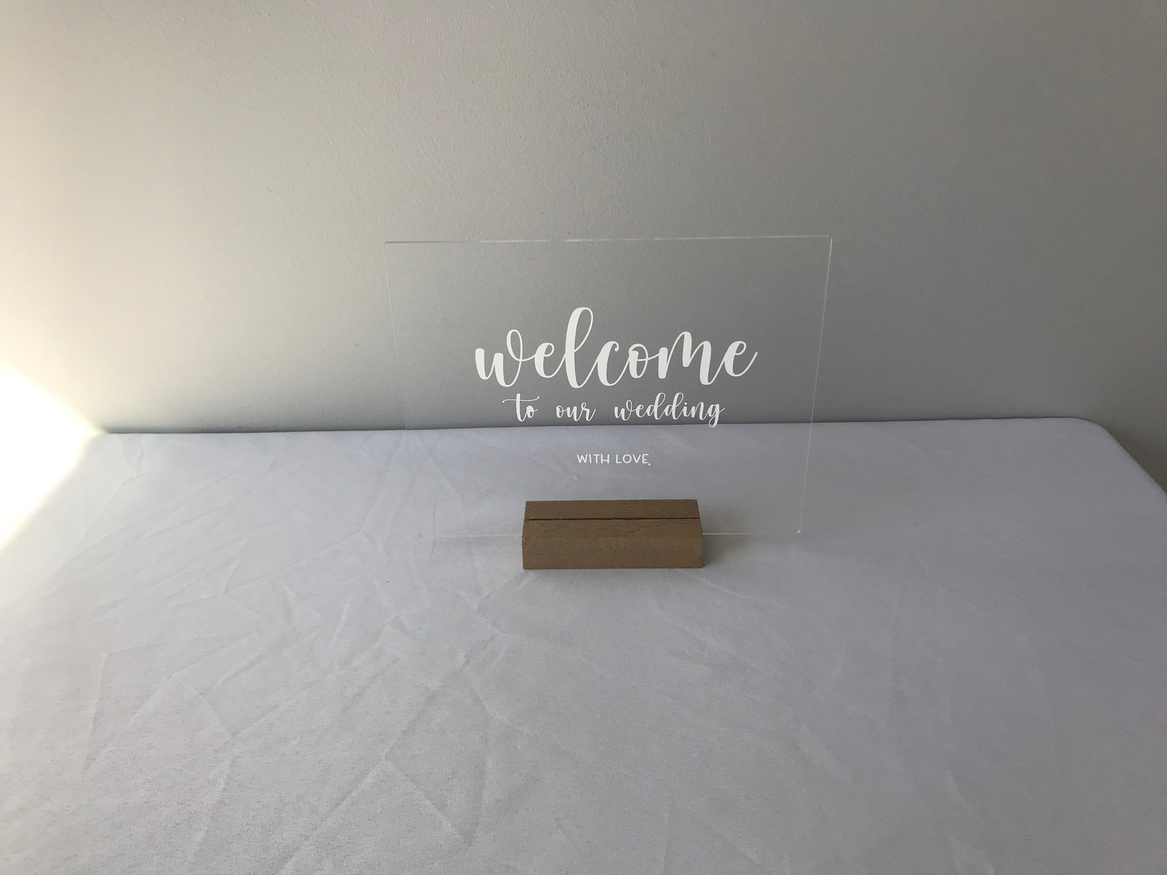 Welcome Acrylic sign