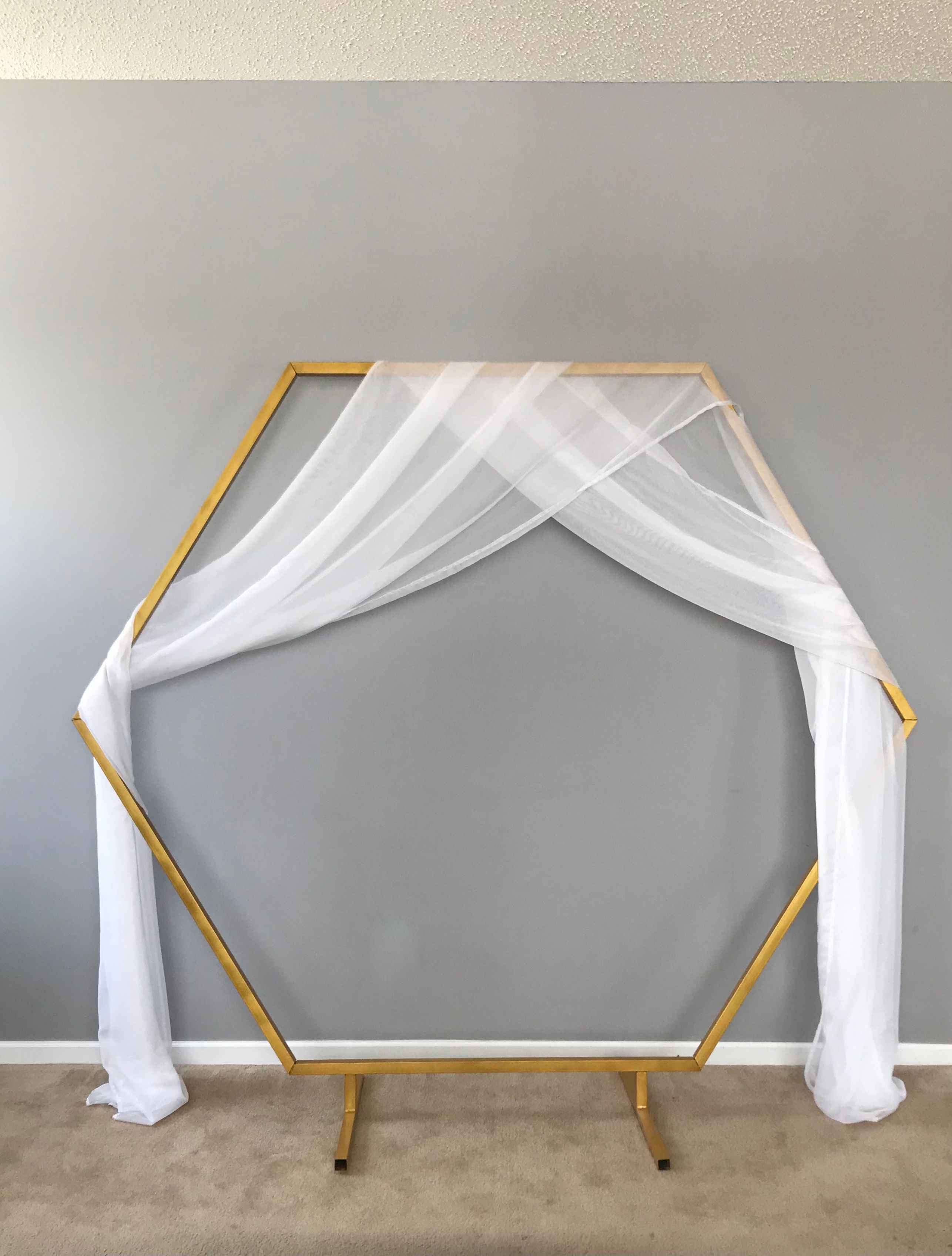 White Chiffon Draping