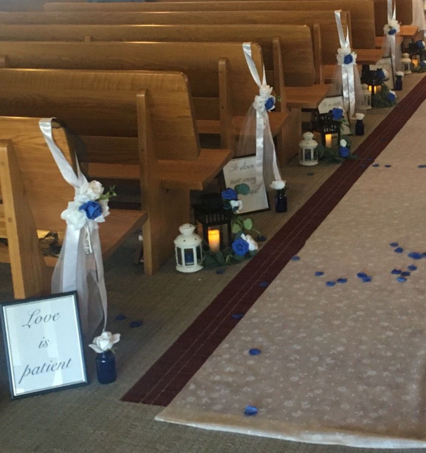 Thumbnail: Aisle Decor - Flowers/Ribbon