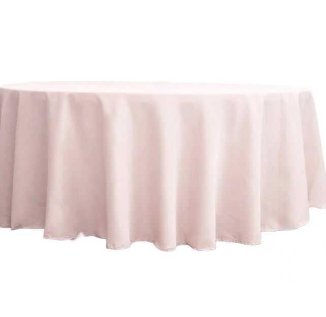 Thumbnail: Dusty Rose/Blush Polyester Tablecloth (108" Round)