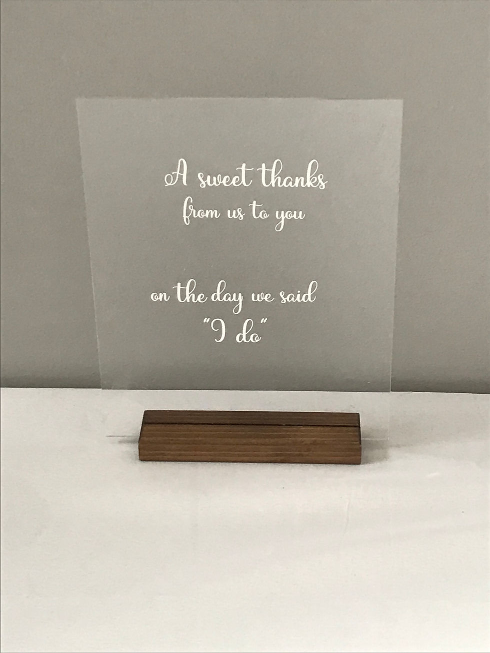 Thumbnail: Sweet Thanks Sign