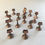 Thumbnail: Bronze Table Number Holder Clip Set
