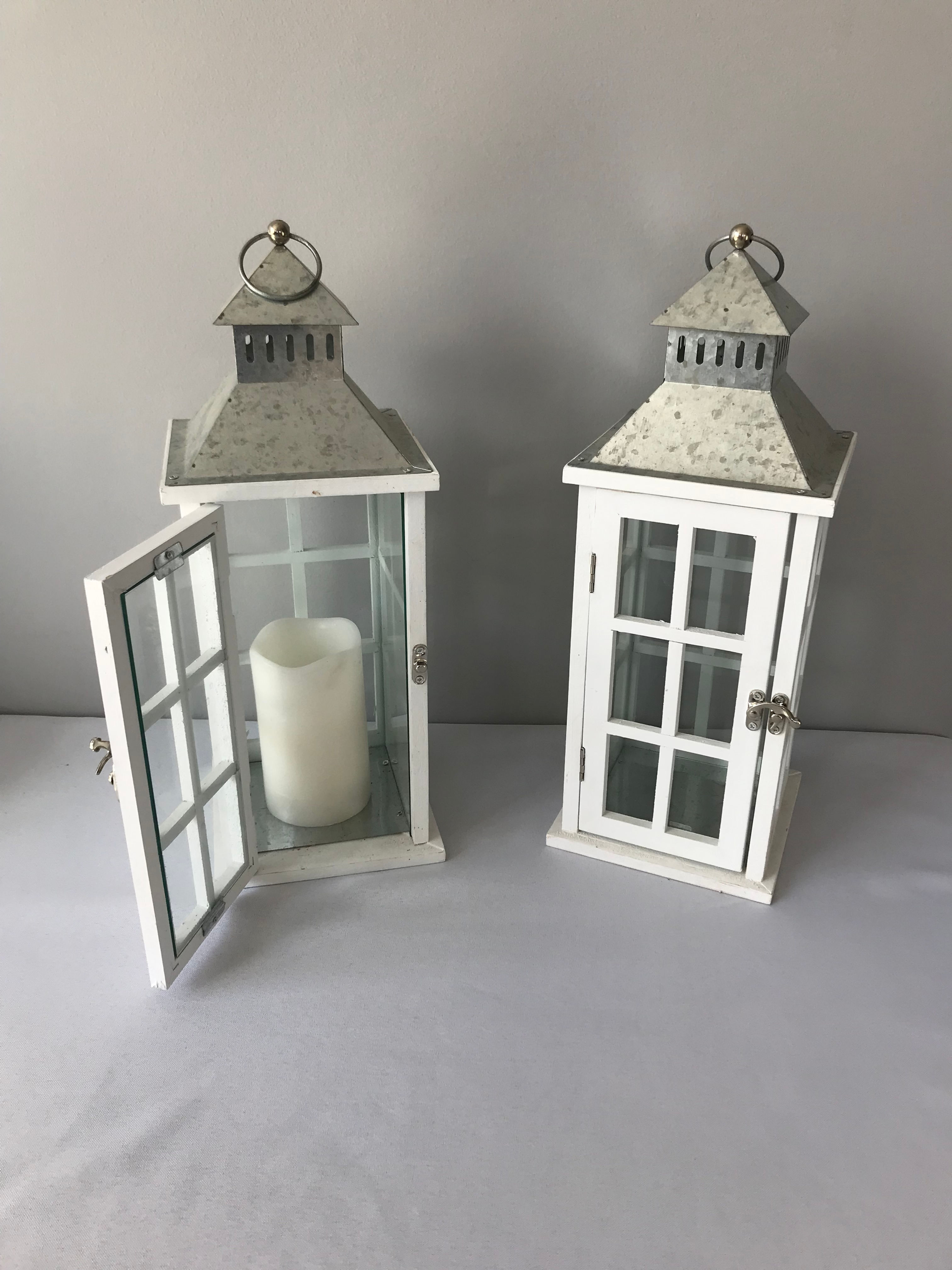 White Wood Lanterns