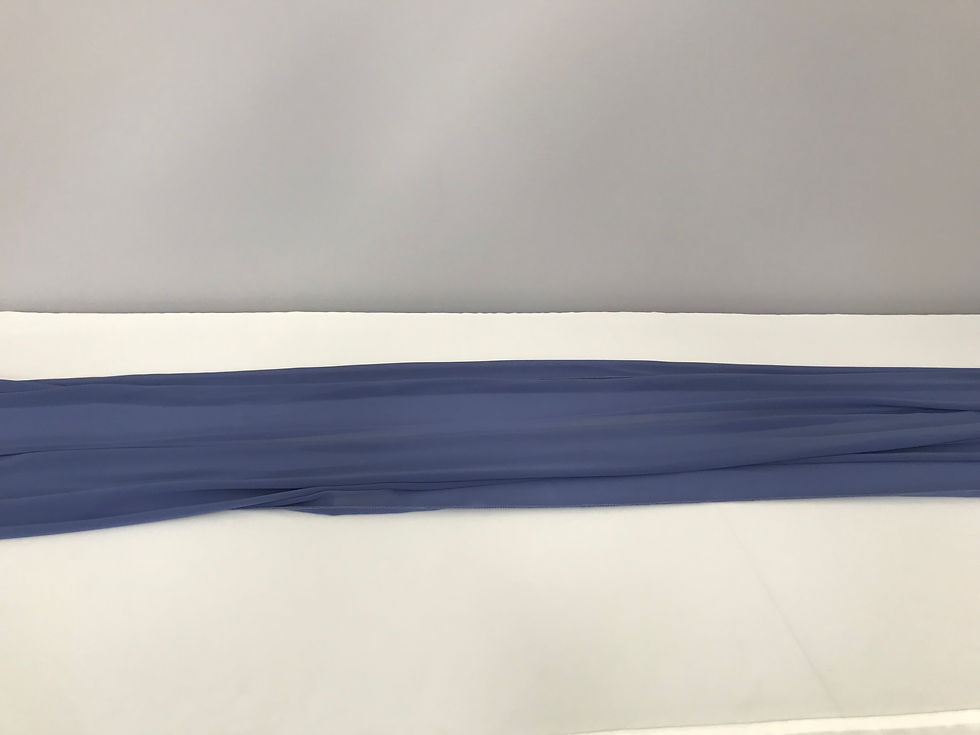 Thumbnail: Dusty Blue Chiffon Runners (10')