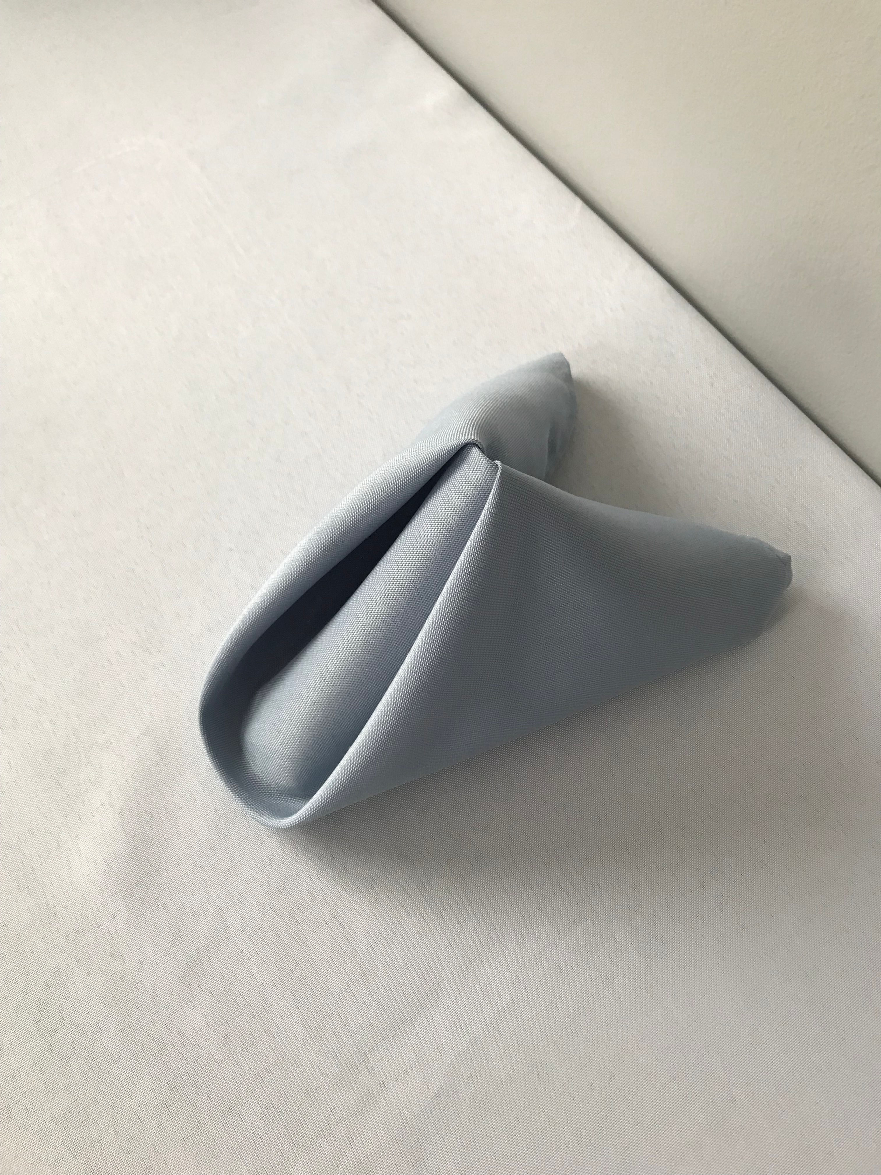 Dusty Blue Poly Napkins