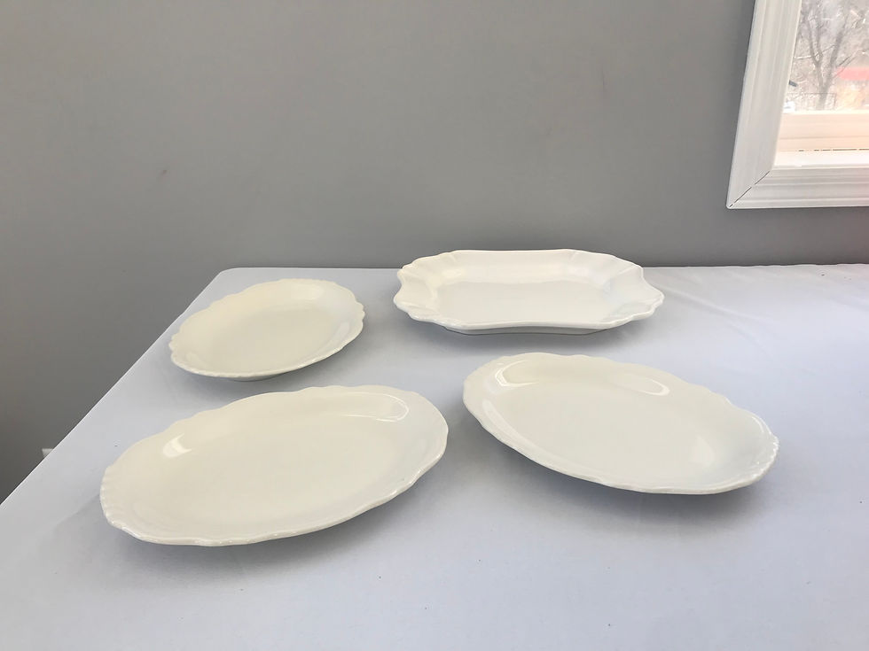 Thumbnail: White China Dessert Plates