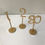 Thumbnail: Gold Stand Wood Table Number Set