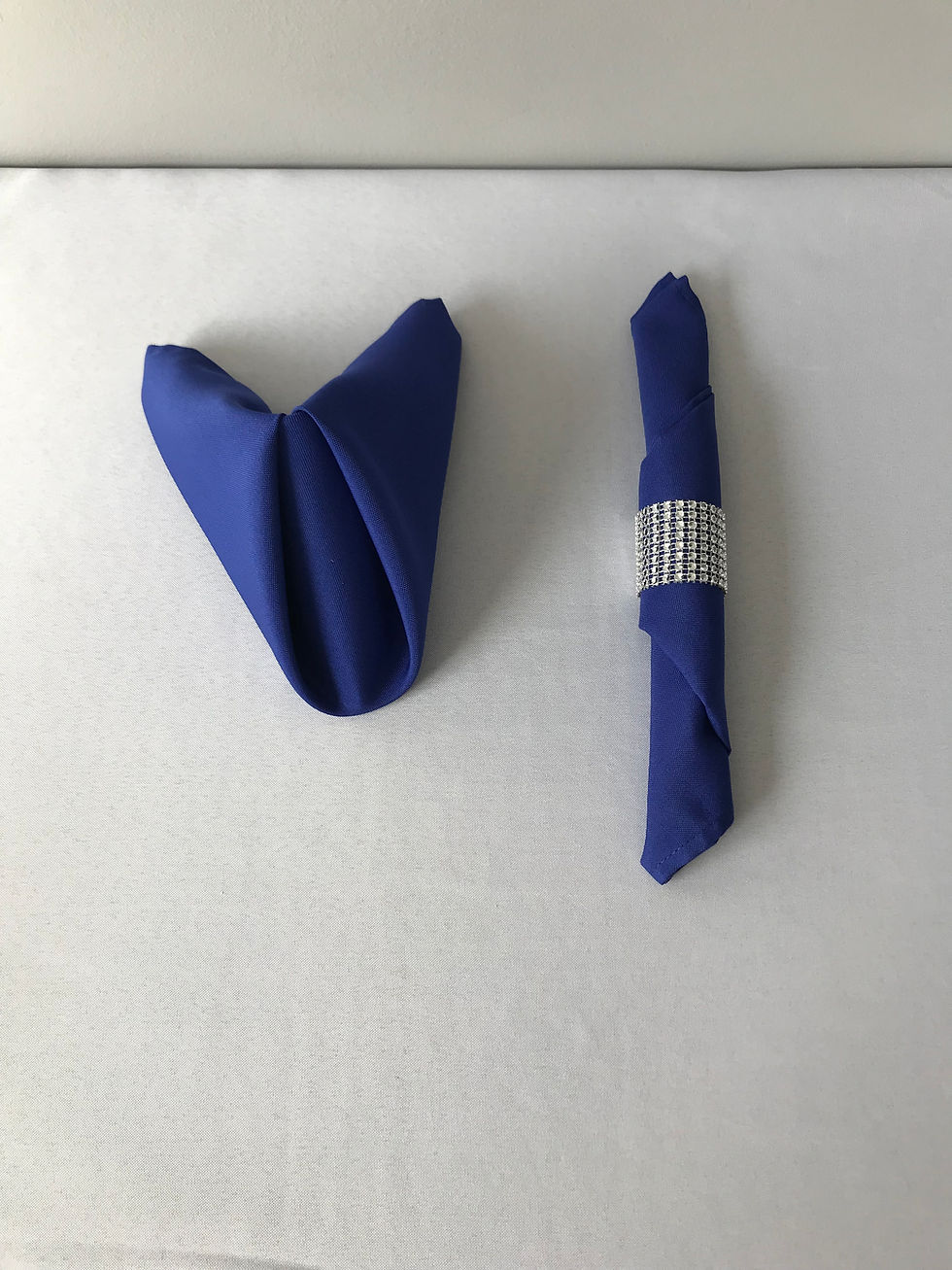 Thumbnail: Blue Poly Napkins (Royal/Navy Blue)