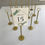 Thumbnail: Tall Gold Table Number Holder Set