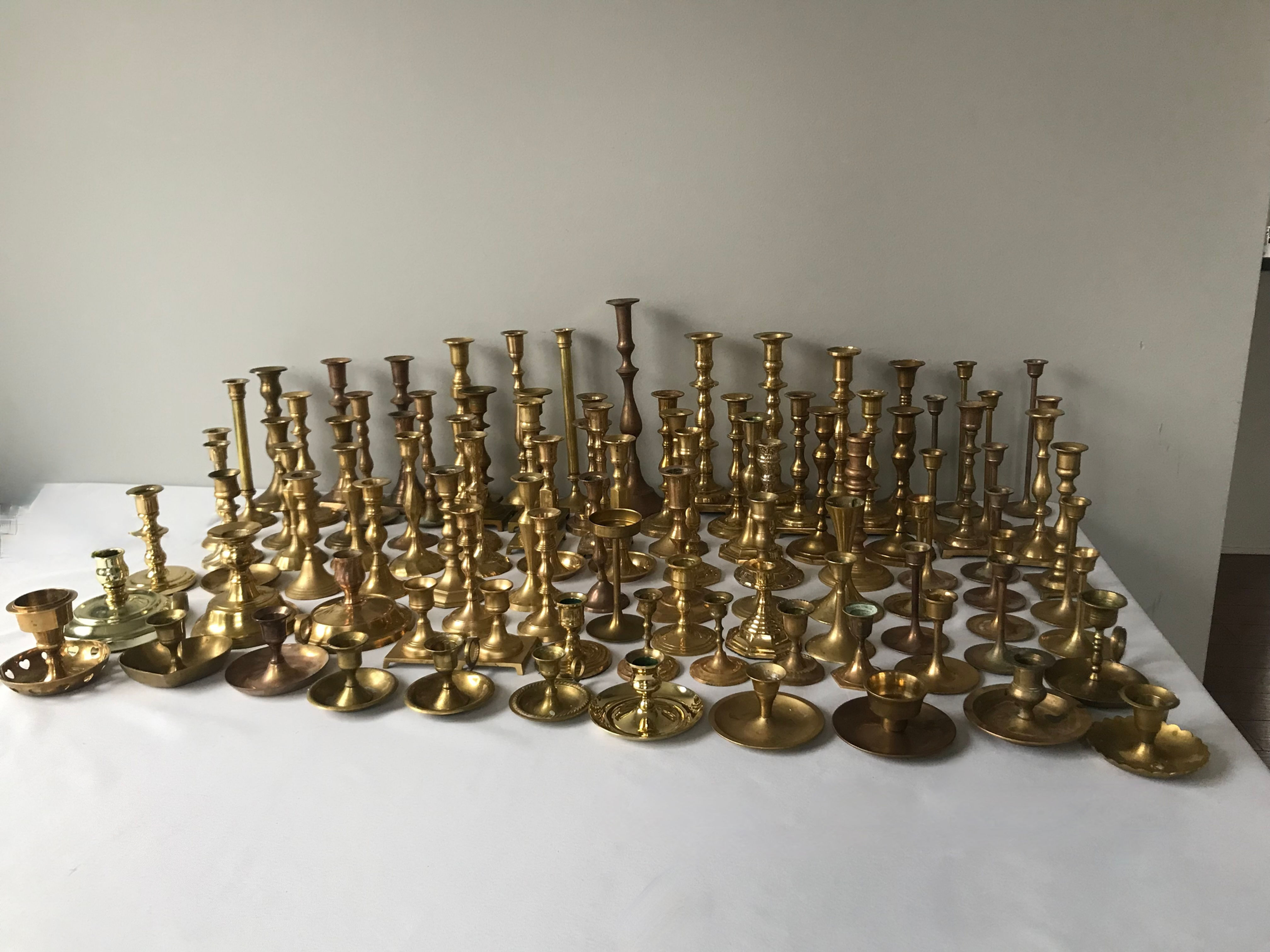 Brass Candlesticks (set of 100+)