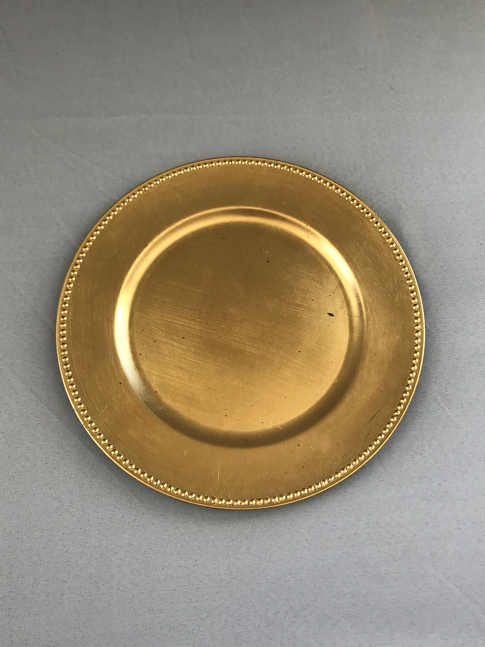 Thumbnail: Brushed Gold Charger Plates