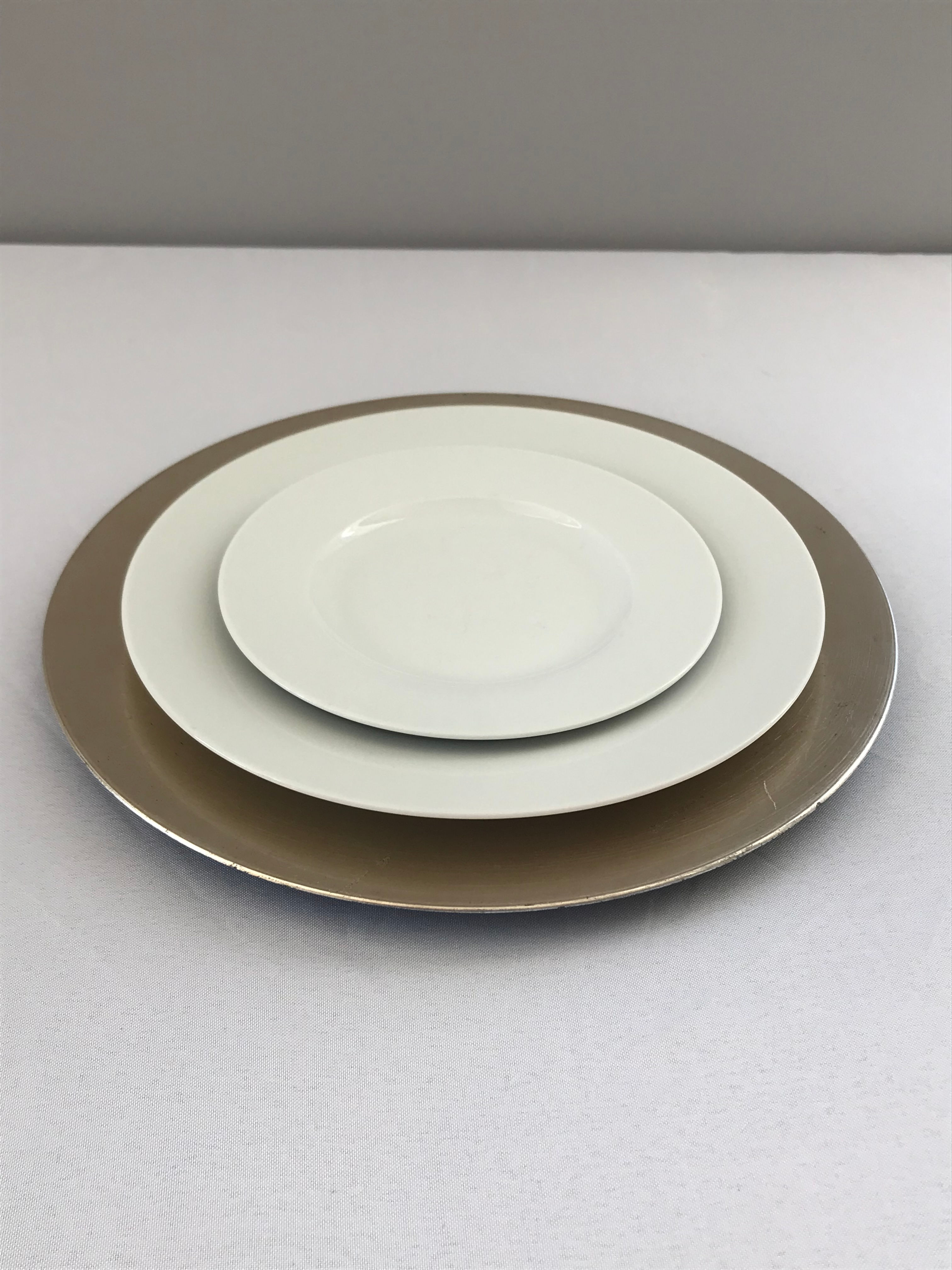 Brushed Gold Charger Plates