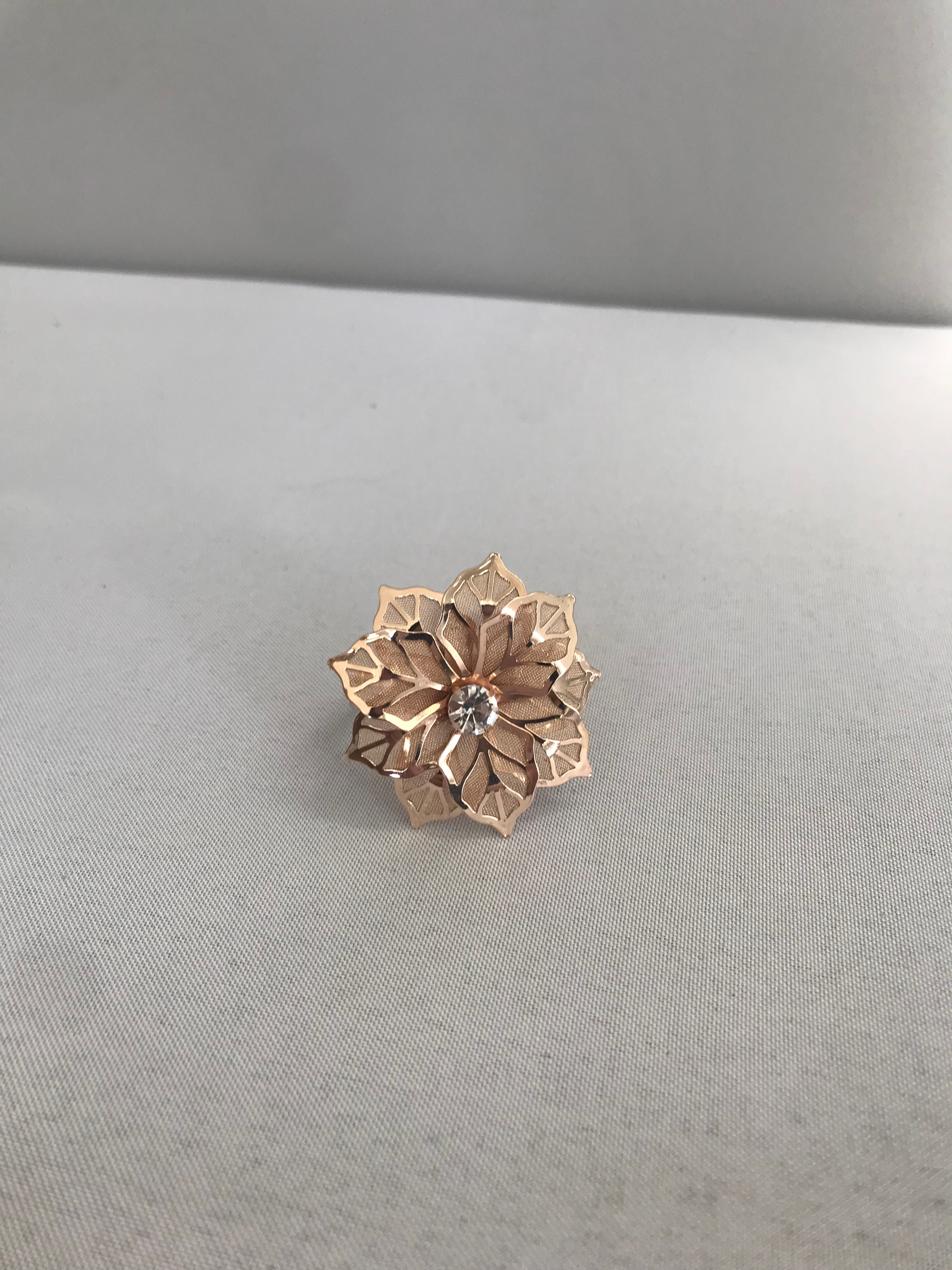Rose Gold Floral Napkin Holders