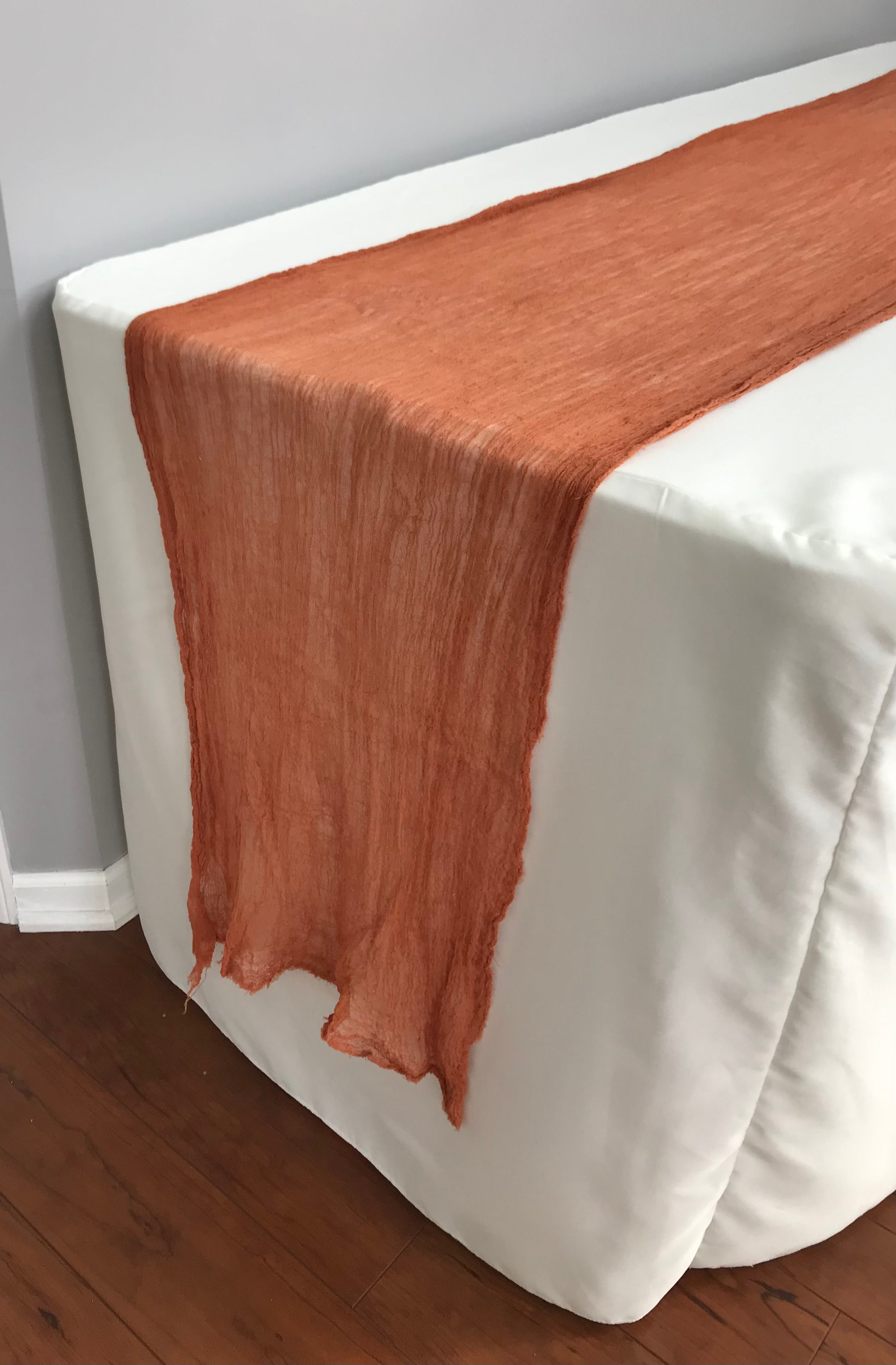 Terracotta Cheesecloth Runners (10')