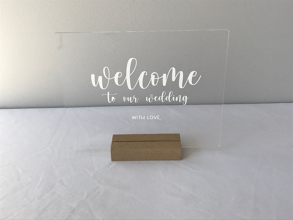 Thumbnail: Welcome Acrylic sign