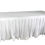 Thumbnail: White Poly Table Skirt (17')