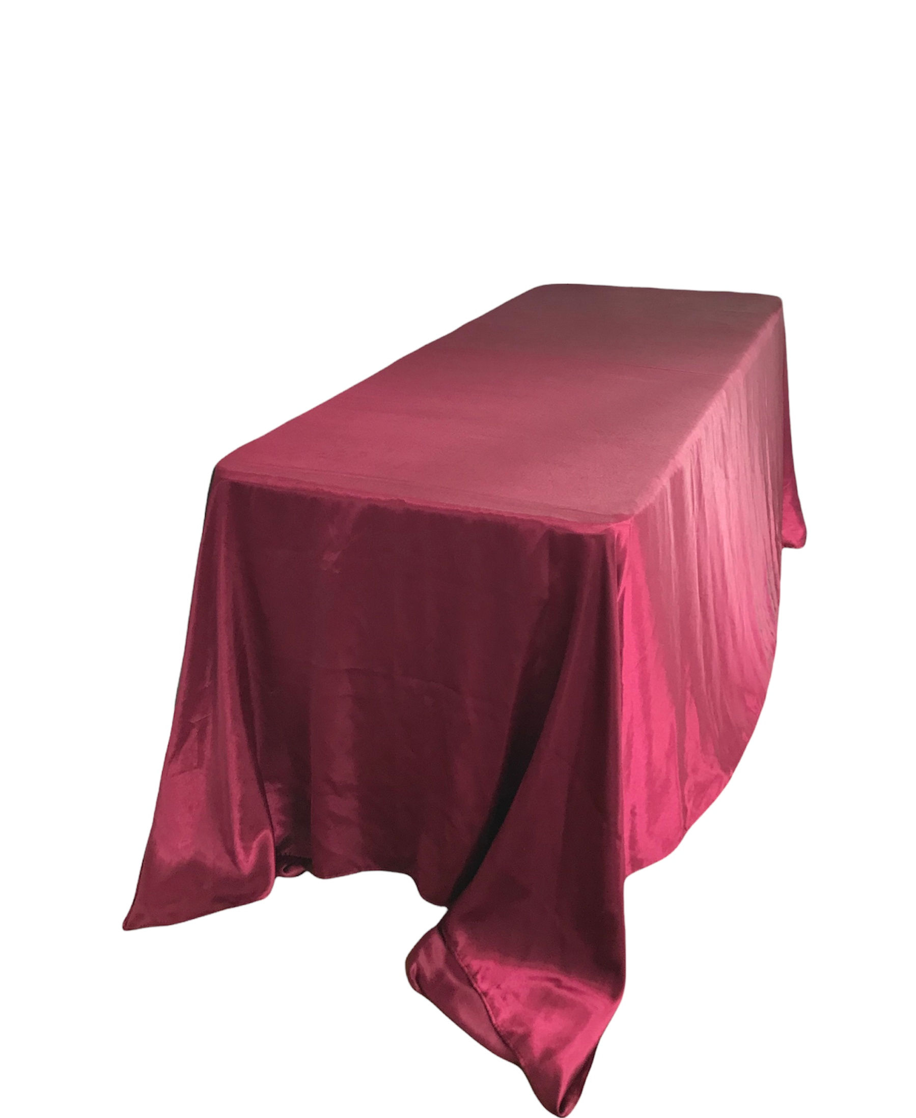 Burgundy Satin Rectangle (90x132)