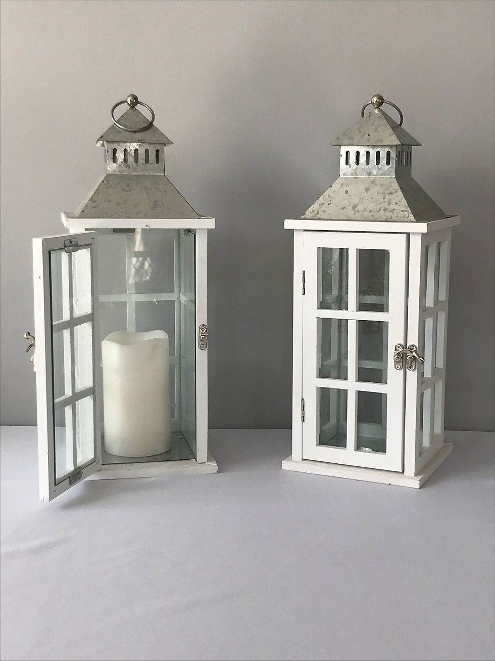 Thumbnail: White Wood Lanterns