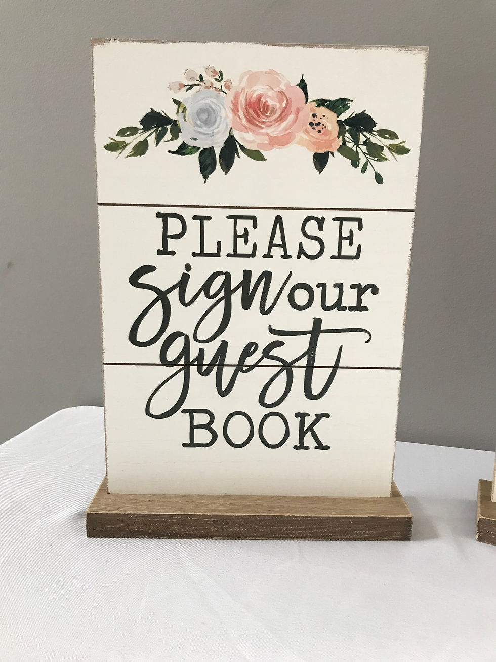 Thumbnail: Wood Floral Sign Set