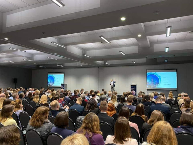Volodymyr Bandura, CEO of Innolytics Group, was the keynote speaker at the MS Project Conference