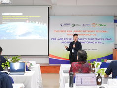 Dr. Steve Lin gave a talk on atmos PFAS in West Asian-Pacific.