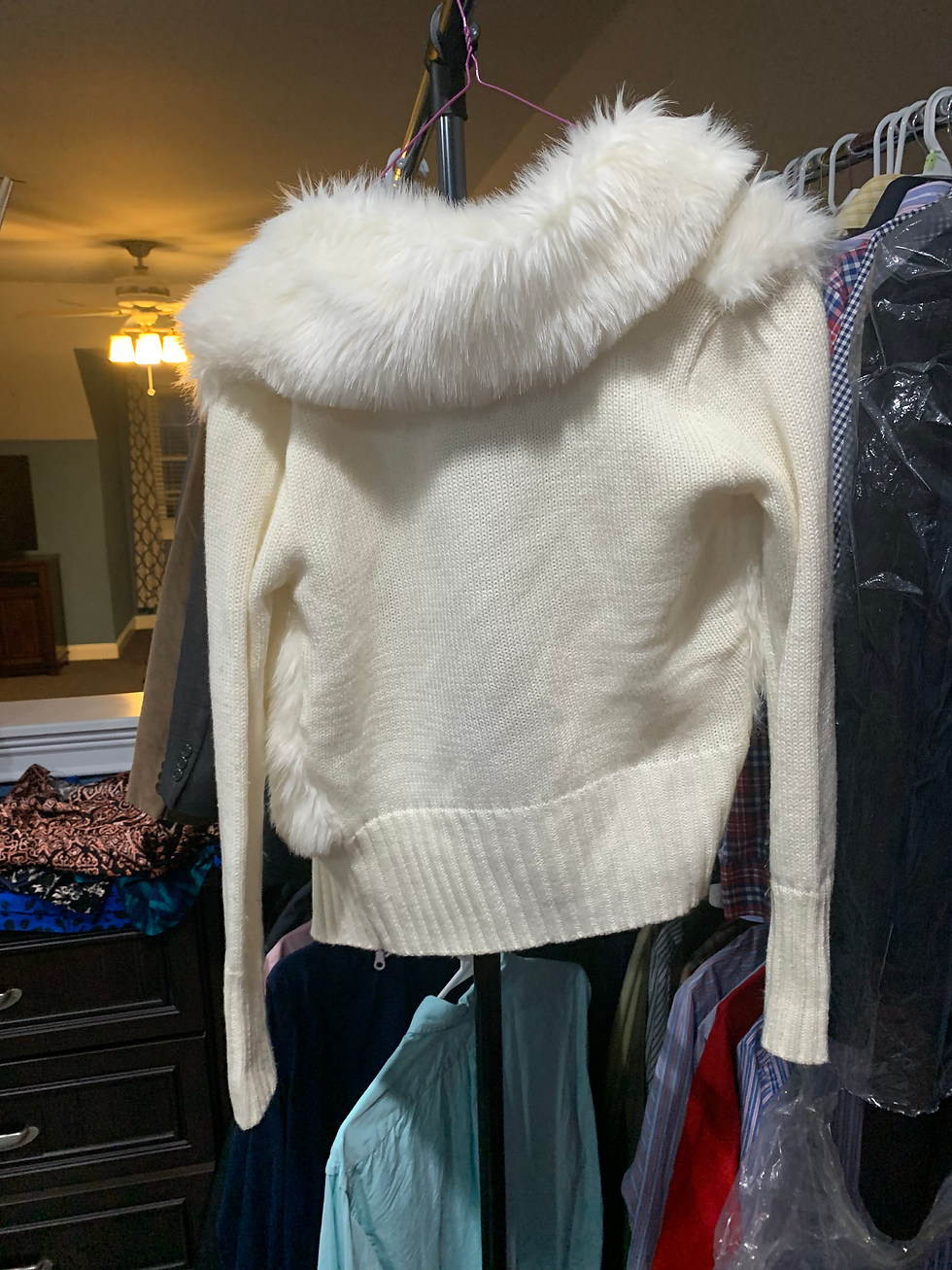 Thumbnail: Say What USA white fur jacket