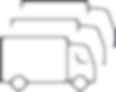 Trailer parking icon of multiple trucks parked