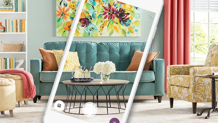 Wayfair furniture app with built-in 3D and AR functionalities