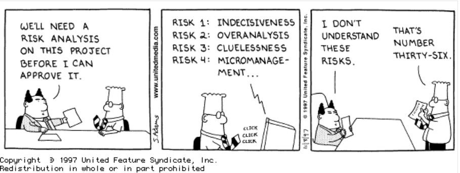 Scott Adams published this comic in 1997, but some things remain a truism from our working observations that serve so well as observational humour, just to get us through!