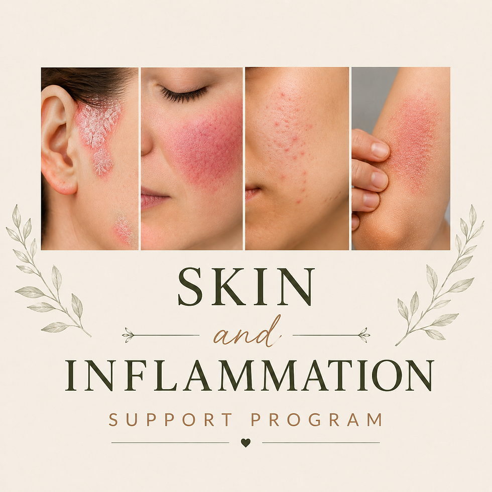 rosacea, eczema, psoriasis, acne