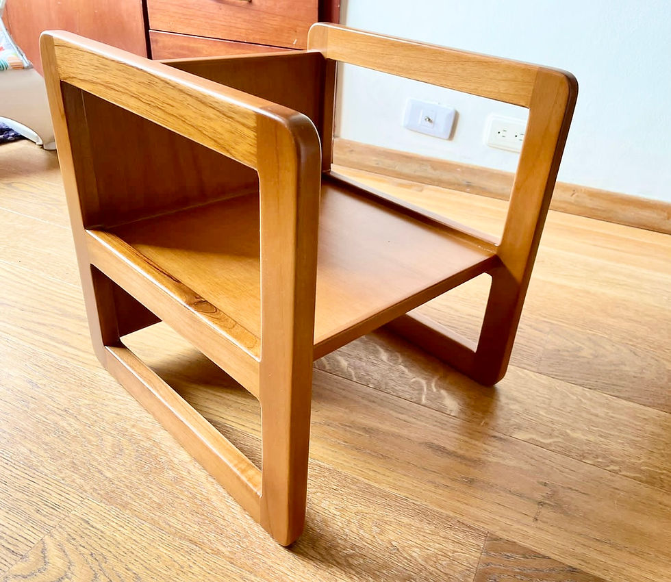 Miniatura: Juego de sillas cubo Montessori - Madera maciza