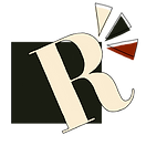 Logo with R and triangles