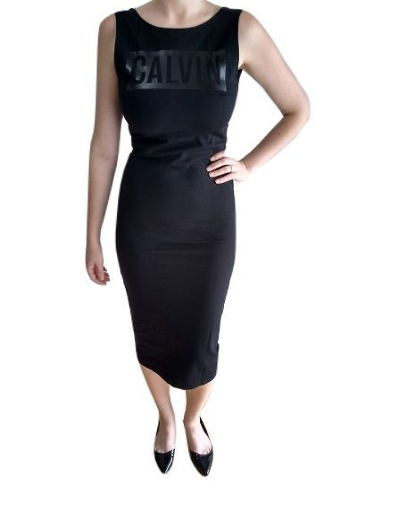 Miniatura: Vestido Calvin Klein Logo Black Tubinho