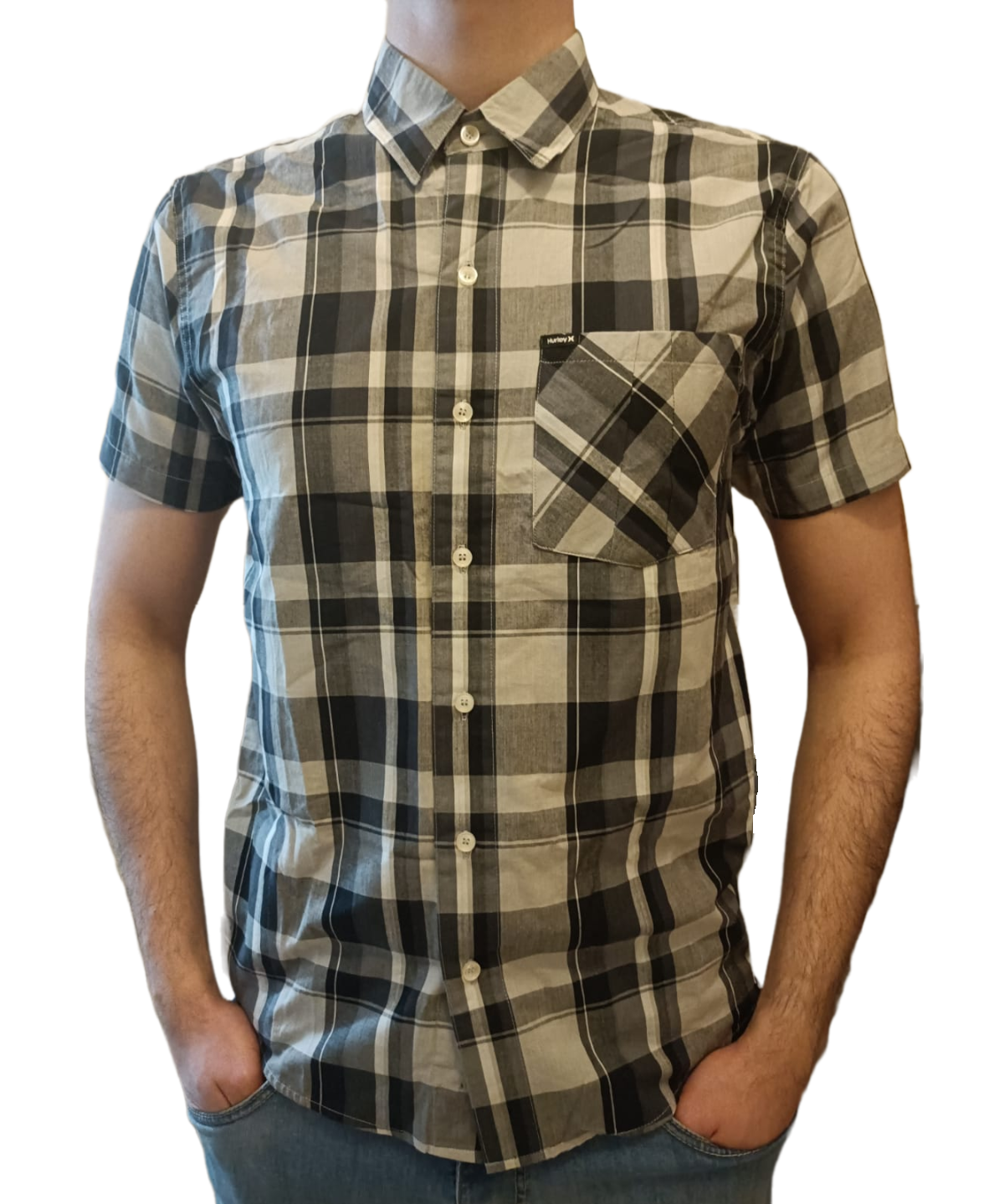 Camisa Hurley M/C Xadrez Masculina
