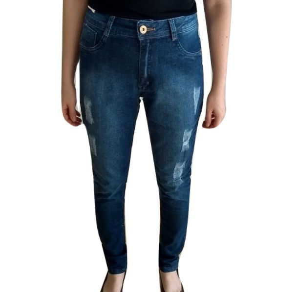 Miniatura: Calça Jeans Biotipo Skinny Rasgada