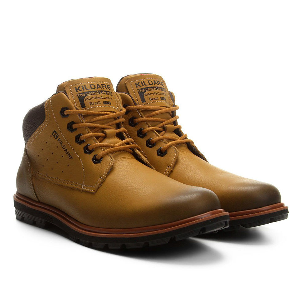 Miniatura: Bota Kildare Couro Cano Curto Masculina