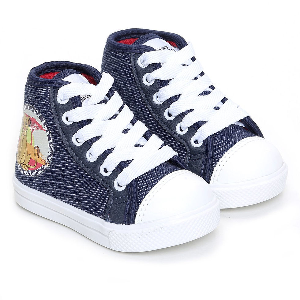 Miniatura: Tênis Rei Leão  Jeans Cano Alto Infantil