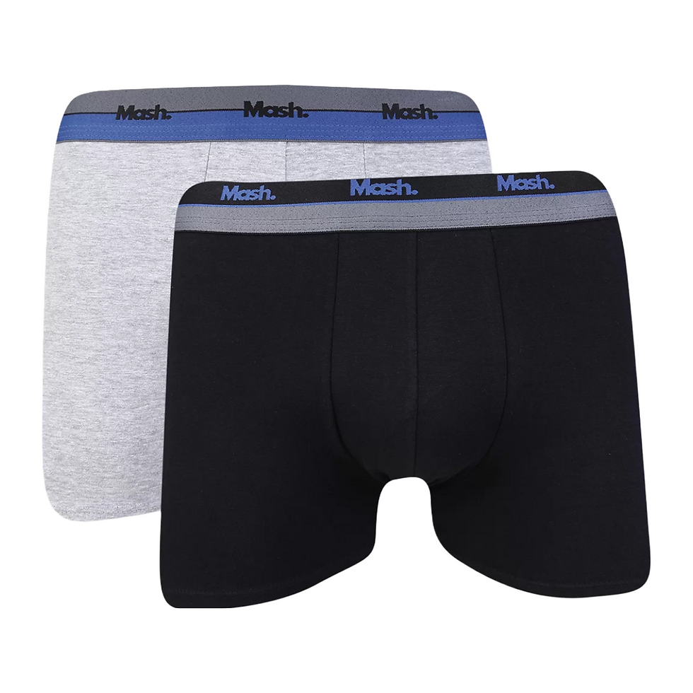 Kit de Cuecas Mash Boxer com 2 Peças Masculino