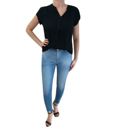 Miniatura: Calça Jeans Sawary Skinny Clara Barra Assimétrica