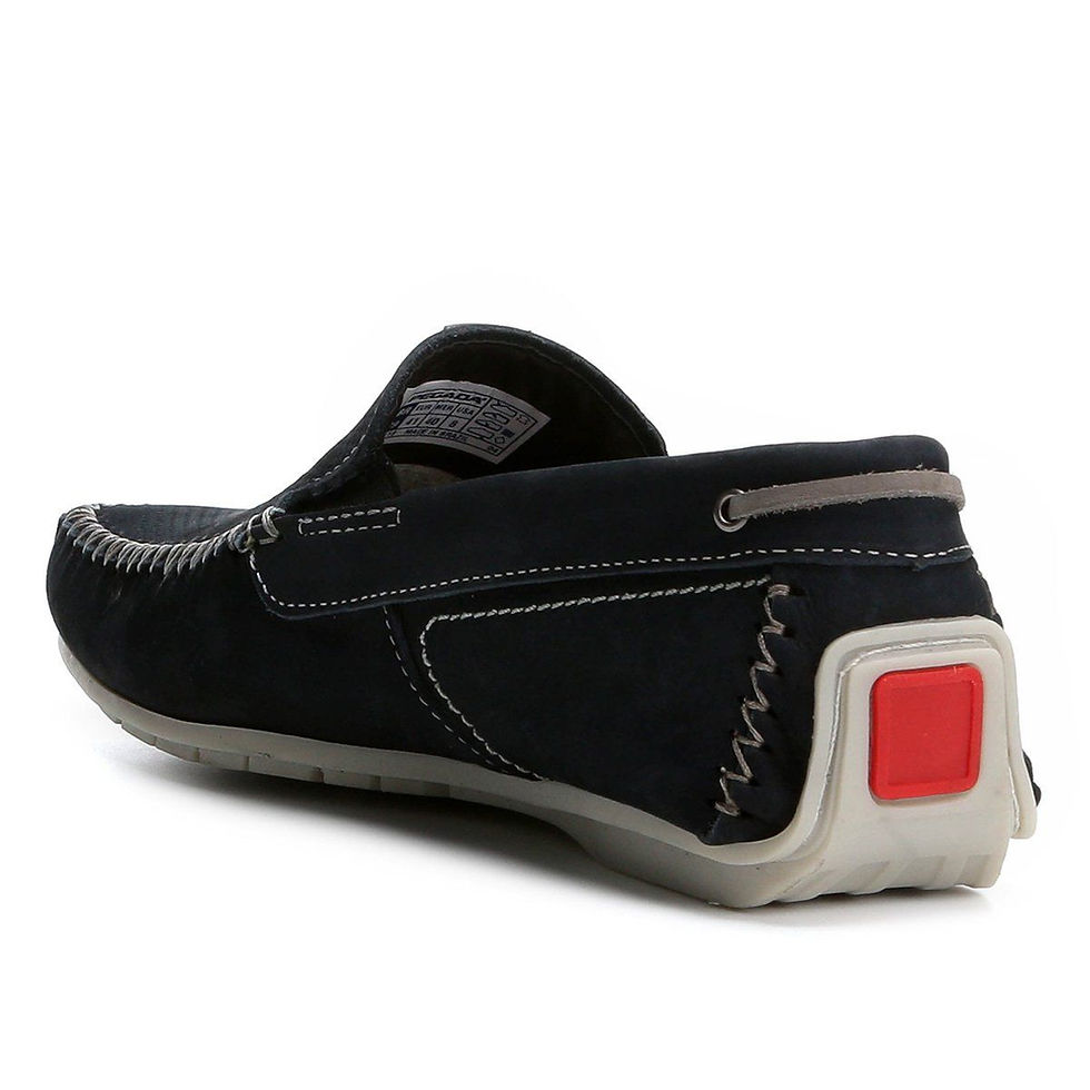Miniatura: Mocassim Pegada Couro Masculino
