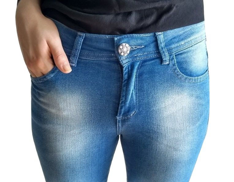 Miniatura: Calça Jeans Iódice Skinny Estonada Feminina