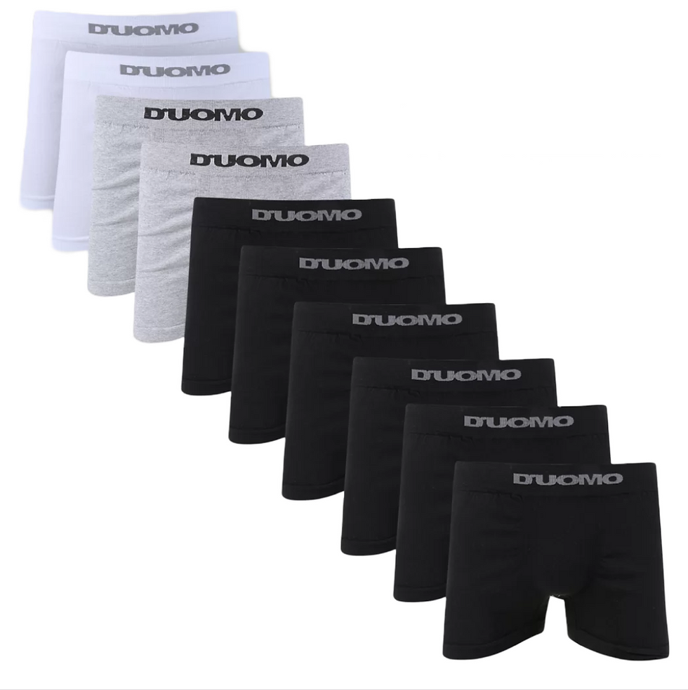 Kit Cuecas Boxer Duomo Sem Costura c/10 Peças