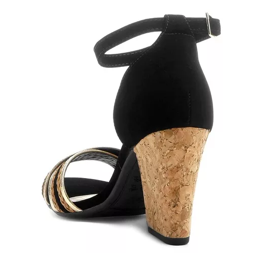 Miniatura: Sandália Crysalis Salto Grosso