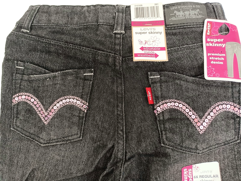 Miniatura: Calça Jeans Levi's Skinny Infantil Feminina
