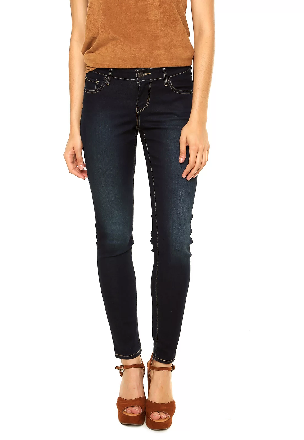 Miniatura: Calça Jeans Levi's 811 Curvy Skinny Feminina